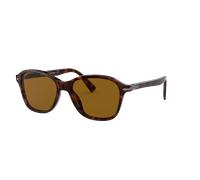 Persol Unisex Sunglass PO3244S - Color del Marco: Habana, Color de la Lente: Marrón