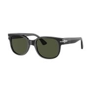 Persol Unisex Sunglass PO3257S - Color del Marco: Negro, Color de la Lente: Verde