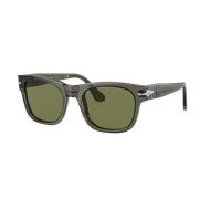 Persol Unisex Sunglass PO3269S - Color del Marco: Humo Ópalo, Color de la Lente: Verde Claro