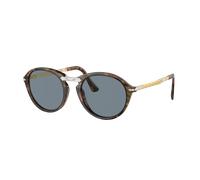 Persol Unisex Sunglass PO3274S - Color del Marco: Café, Color de la Lente: Azul Claro