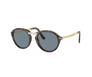 Persol Unisex Sunglass PO3274S - Color del Marco: Café, Color de la Lente: Azul Claro