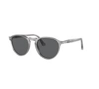 Persol Unisex Sunglass PO3286S - Color del Marco: Gris Transparente, Color de la Lente: Gris Oscuro