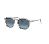 Persol Unisex Sunglass PO3292S - Color del Marco: Gris Transparente, Color de la Lente: Azul celeste y azul degradado