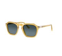 Persol Unisex Sunglass PO3292S - Color del Marco: Miel, Color de la Lente: Polar Azul Degradado