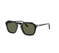 Persol Unisex Sunglass PO3292S - Color del Marco: Negro, Color de la Lente: Polarized Verde