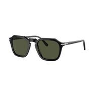 Persol Unisex Sunglass PO3292S - Color del Marco: Negro, Color de la Lente: Verde