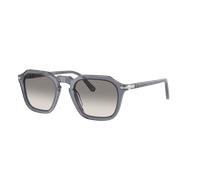 Persol Unisex Sunglass PO3292S - Color del Marco: Océano transparente, Color de la Lente: Gris degradado transparente