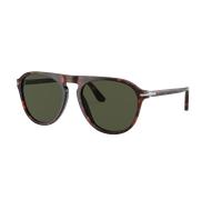 Persol Unisex Sunglass PO3302S - Color del Marco: Habana, Color de la Lente: Verde