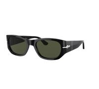 Persol Unisex Sunglass PO3307S - Color del Marco: Negro, Color de la Lente: Verde
