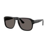 Persol Unisex Sunglass PO3310S - Black Arrow - Color del Marco: Negro, Color de la Lente: Gris Oscuro
