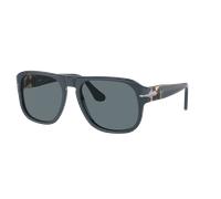 Persol Unisex Sunglass PO3310S - Jean - Color del Marco: Azul Empolvado, Color de la Lente: Polarizadas azul oscuro
