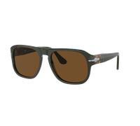Persol Unisex Sunglass PO3310S - Jean - Color del Marco: Verde oscuro mate, Color de la Lente: Polarizadas Marrón
