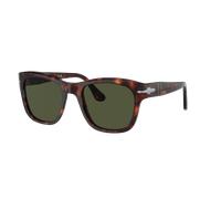Persol Unisex Sunglass PO3313S - Color del Marco: Carey Marrón, Color de la Lente: Verde