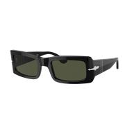Persol Unisex Sunglass PO3332S Francis - Color del Marco: Negro, Color de la Lente: Verde