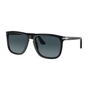 Persol Unisex Sunglass PO3336S - Color del Marco: Negro, Color de la Lente: Azul claro y azul oscuro degradado