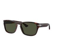 Persol Unisex Sunglass PO3341S - Color del Marco: Habana, Color de la Lente: Verde