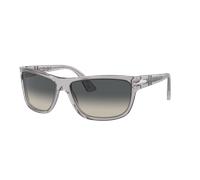 Persol Unisex Sunglass PO3342S - Color del Marco: Gris Transparente, Color de la Lente: Gris claro y gris oscuro degradado