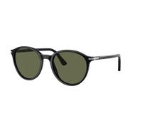 Persol Unisex Sunglass PO3350S - Color del Marco: Negro, Color de la Lente: Polarized Verde
