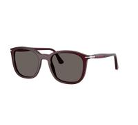 Persol Unisex Sunglass PO3355S - Color del Marco: Ciruela lechoso, Color de la Lente: Gris Oscuro