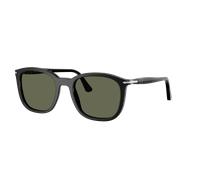 Persol Unisex Sunglass PO3355S - Color del Marco: Negro, Color de la Lente: Polarized Verde