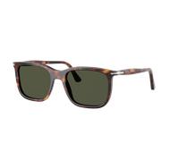 Persol Unisex Sunglass PO3357S - Renzo - Color del Marco: Habana, Color de la Lente: Verde