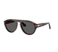 Persol Unisex Sunglass PO3370S - Color del Marco: Habana, Color de la Lente: Gris Oscuro