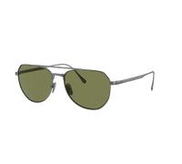 Persol Unisex Sunglass PO5003ST - Color del Marco: Estaño, Color de la Lente: Verde