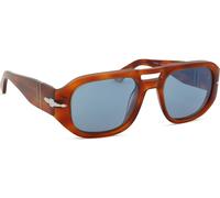 Persol Unisex Persol PO3373S VINCENT 96/56 Gafas de sol Acetato Marrón Azul Piloto Normal