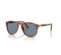 Persol Hombre PO9649S 96/56 Gafas de sol Acetato Marrón Azul Piloto Normal