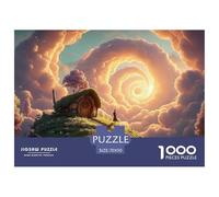 Person in Ancient Costume 1000 Piezas Cartón Rompecabezas Flowing Clouds Imposible, Difícil Juego Creativo Puzzle para Niños Pequeños 70x50cm/1000pcs