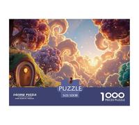 Person Walking on The Road 1000 Piezas Corte Preciso Rompecabezas Sunset Cloudscape Vibrante Jigsaw Educativo Niños 52x38cm/1000pcs