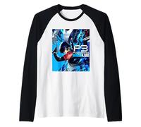 Persona 3 Reload Protaganist Box Art Video Game Camiseta Manga Raglan