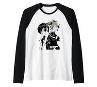 Persona 3 Reload Protagonist and Aigis Portrait Video Game Camiseta Manga Raglan