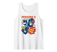 Persona 5 Comic Illustration Phantom Thieves RPG Game Camiseta sin Mangas