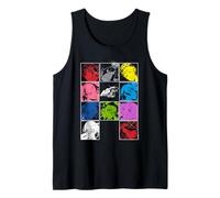 Persona 5 Royal Pop Art Colorful Character Grid Video Game Camiseta sin Mangas