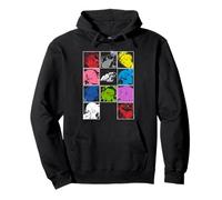 Persona 5 Royal Pop Art Colorful Character Grid Video Game Sudadera con Capucha
