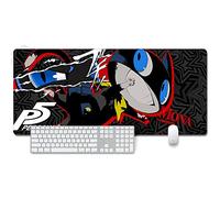 Persona 5 XXL Anime Alfombrilla para ratón 900 x 400 mm - Speed Gaming Mousepad - Mouse Pad para Ordenador - 3mm Goma Antideslizante, para Gamers Ordenador, PC y Laptop, K