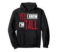 Persona Alta y Divertida Sí, sé Que Soy Alto Sudadera con Capucha