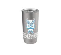 Persona obstinada que dejé de ser terco solo es broma Vaso térmico de acero inoxidable de doble pared