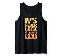 Persona Religiosa Cristiana Nunca es Suerte Siempre es Dios Camiseta sin Mangas