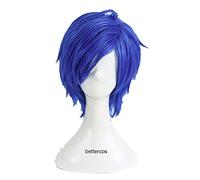 Persona3. Shin Megami Tenseei Persona 3 Yuki Makoto Yuuki Peluca de Cosplay Peluca de pelo sintético corta resistente al calor + gorro de peluca