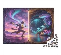 Personaje Aventura fantástica Puzzle de 1000 Piezas Juego de Puzzle 1000 Piezas Papel Puzzle para Adultos Bosque de Hongos de ensueño Relajación Familiar Decoración Hogar Regalo Nan