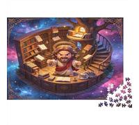Personaje Biblioteca Fantástica Puzzle de 1000 Piezas Puzzle para Adultos Papel Puzzle para Toda la Familia Sala de Estudio Mágica Relax Regalo Decoración 70x50cm/1000pcs