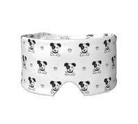 Personaje de dibujos animados Jack Russell Terrier Animal,Máscara para ojos con bloqueo de luz y protección ocular completa para dormir, orejeras y ojos.