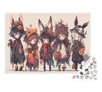 Personajes Chibi Puzzle Imposible,desafío para Adultos Calabaza - Tema Entretenimiento Creativo 1000 Piezas Obra De Arte De Juego De para Adultos, Regalos A Partir De 14 Años 1000pcs (75x50cm)