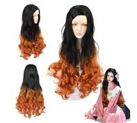 Personajes de anime Kamado nezuko interpreta pelucas - para niñas y niños halloween, cómics y congresos de anime, fiestas de rol de carnaval