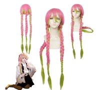 Personajes de anime Kanroji Mitsuri interpreta pelucas - para niñas y niños halloween, cómics y congresos de anime, fiestas de rol de carnaval