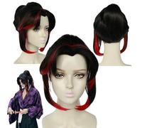 Personajes de anime Kokushibou interpreta pelucas - para niñas y niños halloween, cómics y congresos de anime, fiestas de rol de carnaval