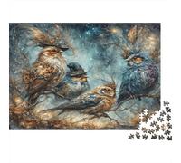 Personajes de pájaro fantasía Rompecabezas 1000 Piezas Juego Familiar Coloridos Adultos Desafío Imposible Regalo Mujer 52x38cm/1000pcs