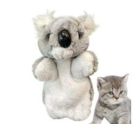 Personajes de peluche felinos - Marionetas de mano para perro, muñecas de disfraz de gatito de peluche, juguetes de koala de animales de peluche de 9.84 pulgadas, fomenta el crecimiento de habilidades